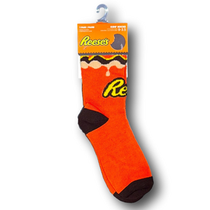 Kids Reese's Peanut Butter Cups Funny Novelty Crew Socks - NWT